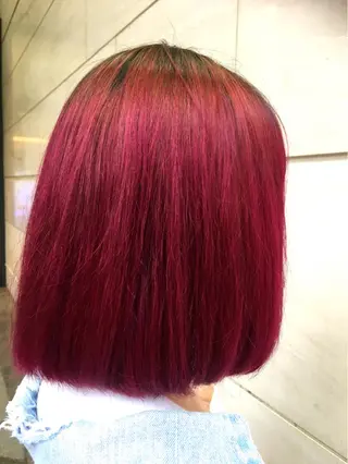 ミディアム カラー 熊谷 奈菜のヘアスタイル