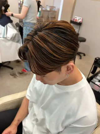 カラー メンズ カイト/透明感カラー メンズヘアのヘアスタイル