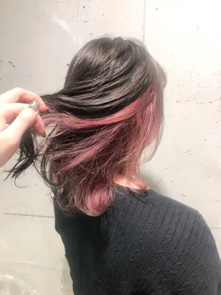 ミディアム カラー パーマ ヘアアレンジ メンズ キッズ ネイル マツエク・マツパ 当日予約⭕️ Rene’のヘアスタイル