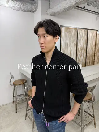 ショート カラー パーマ メンズ 【毛流れヘア】 人気No.1/ユウキのヘアスタイル