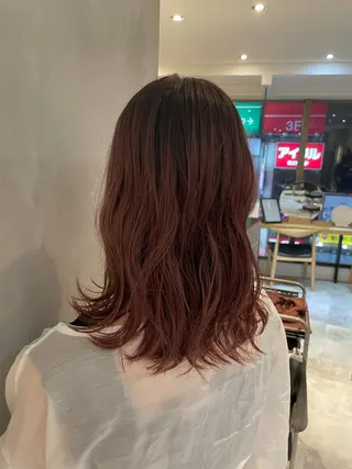 ミディアム 複雑履歴に対応ブリー チ無しダブルカラーのヘアスタイル