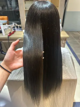 ロング カラー 艶髪×透明感カラー ののかのヘアスタイル
