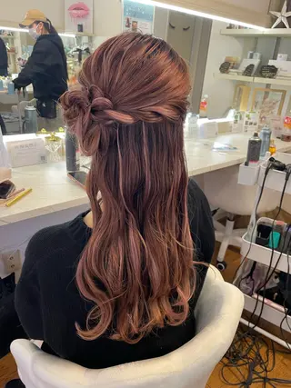 ロング 六本木0分ヘアセット ヘアメイクのヘアスタイル