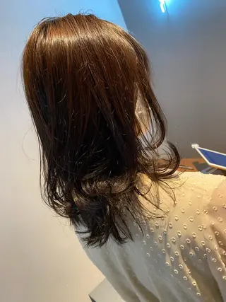ミディアム 似合わせレイヤー 阿波座/ふじむらのヘアスタイル