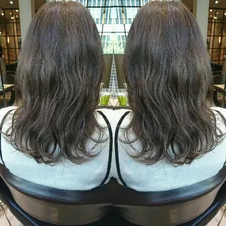 ミディアム カラー ヘアアレンジ センター南 SEIJIのヘアスタイル