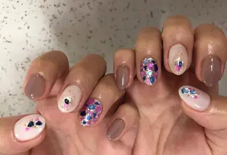 ネイル パラあり！フィルイン 美フォルムのネイルデザイン