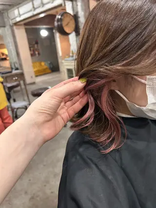 ミディアム カラー お任せヘア☘️☘️ 及川渚のヘアスタイル
