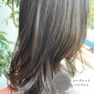 ミディアム カラー アンブレラカラー💫 フェイスフレーミングのヘアスタイル
