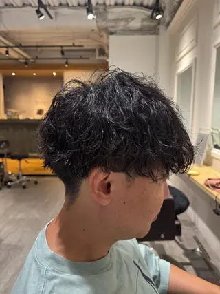 ショート パーマ メンズ EIGHT たまプラーザ三浦直輝のヘアスタイル