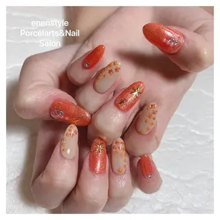 ミディアム ネイル 🐾enen style 🐾のネイルデザイン