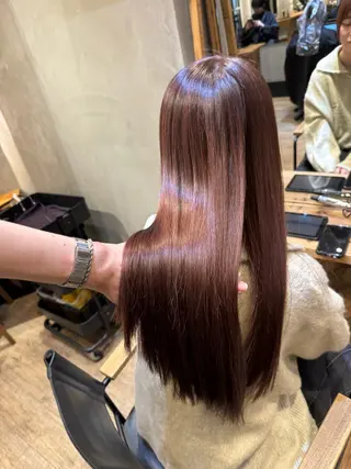 ミディアム 新宿/顔周りカット +レイヤー=しずく♩のヘアスタイル