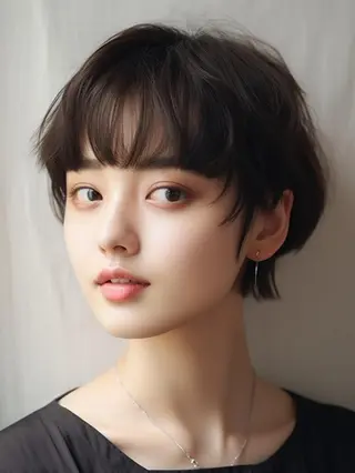 ショート カラー 表参道/さあ や/大人ナチュラルのヘアスタイル
