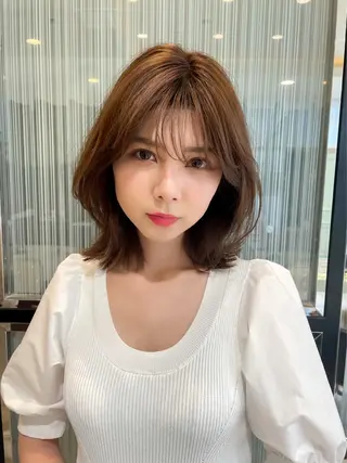 ミディアム ♡大人カワイイ hair♡徳井はやとのヘアスタイル