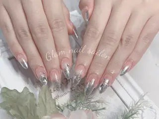 ネイル エツメ💅 長さ出し🎀デザインのネイルデザイン
