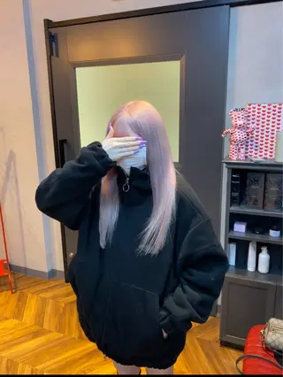 ロング カラー SWAN札幌 ハタザワリュートのヘアスタイル