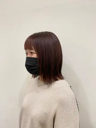 ミディアム カラー 美容室 LOAのヘアスタイル