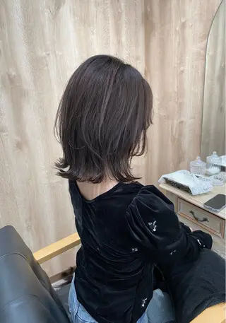 ショート 王道かわいい🤍ベー ジュカラー*里々花*のヘアスタイル