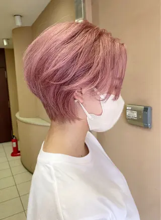 ショート ♡似合わせ ♡ハイトーン♡のヘアスタイル