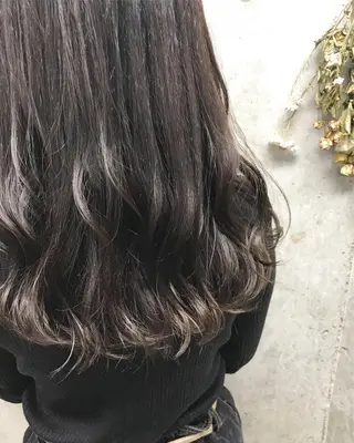 セミロング カラー ヘアアレンジ Satsuki ✂︎♡のヘアスタイル