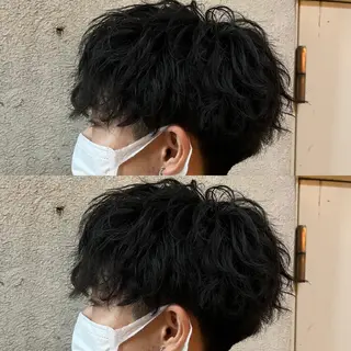 ミディアム パーマ メンズ 🏆メンズヘア特化 🥇代表りんぺーのヘアスタイル