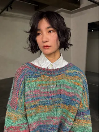 ショート カラー もりしま あやかのヘアスタイル