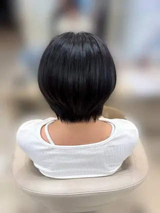 ショート カラー ブリーチなし透明感/ 韓国/平塚のヘアスタイル