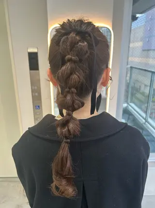 ロング ヘアアレンジ Gisel みらののヘアスタイル