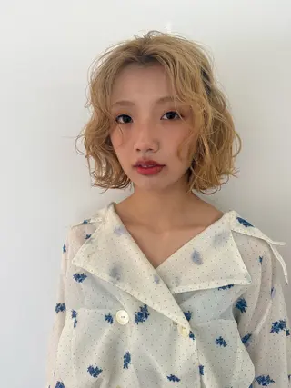ショート パーマ 似合わせ特化❤️ カット/パーマ/梅田のヘアスタイル