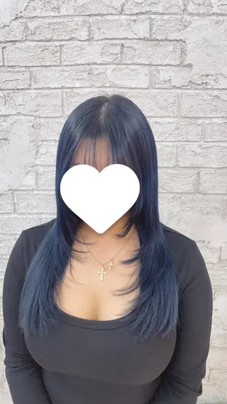 ロング カラー メイク指名NO1りこ カットモデル募集中のヘアスタイル