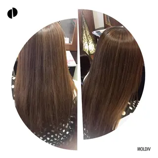 セミロング ロング カラー ✨縮毛矯正✨髪質改善 ナカシマ ユミのヘアスタイル