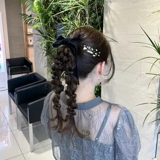 ロング ヘアアレンジ 海外ネイル/ トレンドネイル/美波のネイルデザイン