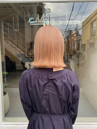 ミディアム カラー ハイトーン×似合わせ 🌱中川慎之介のヘアスタイル