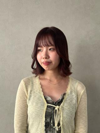 ミディアム カラー 垢抜け🪽髪質改善 透明感💎メンズのヘアスタイル