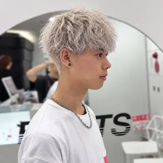 カラー メンズ 🤎ミルクティー/ハ イトーン/ひろむ🤍のヘアスタイル