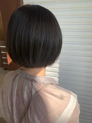 ショート 🪿透明感/艶カラー ﾜﾀﾅﾍﾞｱｵｲのヘアスタイル
