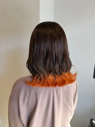 セミロング カラー Babylone 飯尾 香音のヘアスタイル