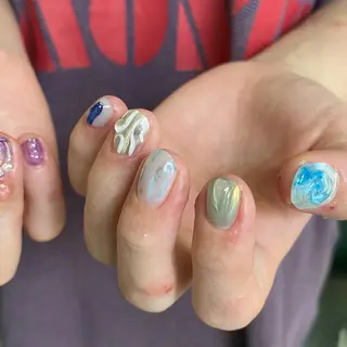 ネイル ☆ -ˋˏ ⋆Oli nailෆ ̖́-のネイルデザイン