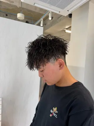 パーマ メンズ 個室サロンKAITO メンズ特化美容師のヘアスタイル