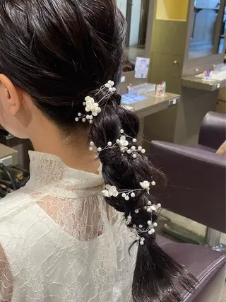 ロング ヘアアレンジ Frill Eye Beauty/たなかのマツエク・マツパデザイン