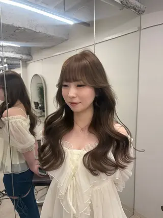 ロング 盛れる艶カラー× レイヤーカット/咲来のヘアスタイル