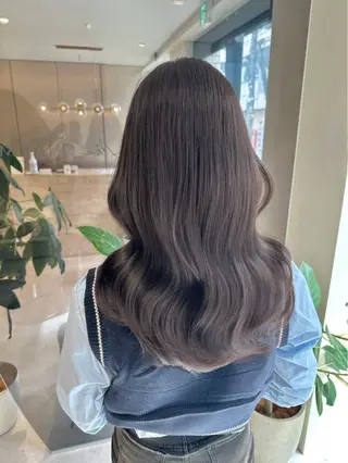 ロング カラー 透明感カラー🌿 グレージュ🐺陽介のヘアスタイル