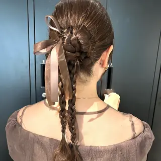 ロング ヘアセット/透明感 カラー/MIHO♡のヘアスタイル