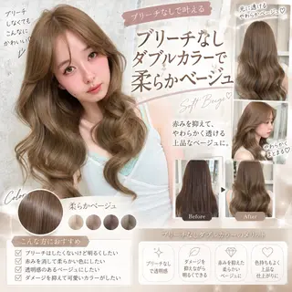 ロング カラー ヘアアレンジ 髪質改善/赤み消し レイヤー/吉田光佑のヘアスタイル