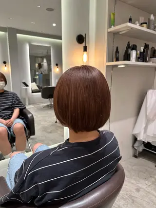 ショート カラー 髪質改善ストレート 中林優太のヘアスタイル