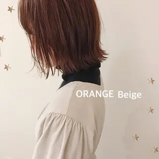 ミディアム カラー 市川 千夏のヘアスタイル