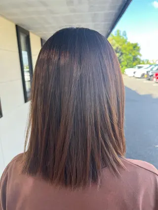 ロング 片岡 陽のヘアスタイル