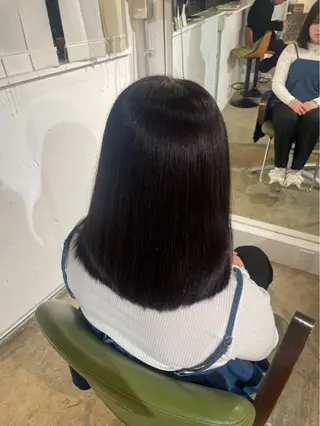 カラー くま‪‪🤍透明感 🎀ナチュラルカラーのヘアスタイル