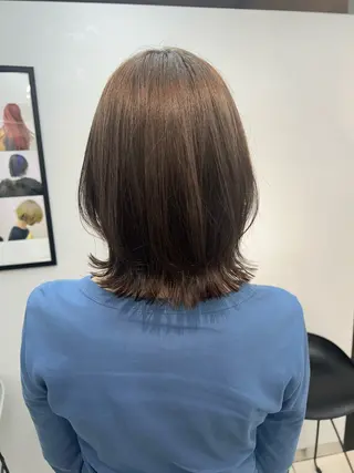 ミディアム カラー ナチュラル×色気パ ーマ 渋谷/マナミのヘアスタイル