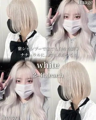 ミディアム ケアブリーチ🌺 透明感🪽とわのヘアスタイル