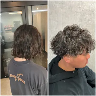 パーマ 国府田 裕のヘアスタイル